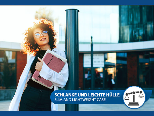 PEDEA Tablet Tasche 9, 10 - 11 Zoll Hülle Case Sleeve mit Zubehörfach, türkis